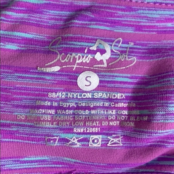 Scorpio Sol Cropped yoga Pant legging lilac small women’s activewear - Picture 4 of 8